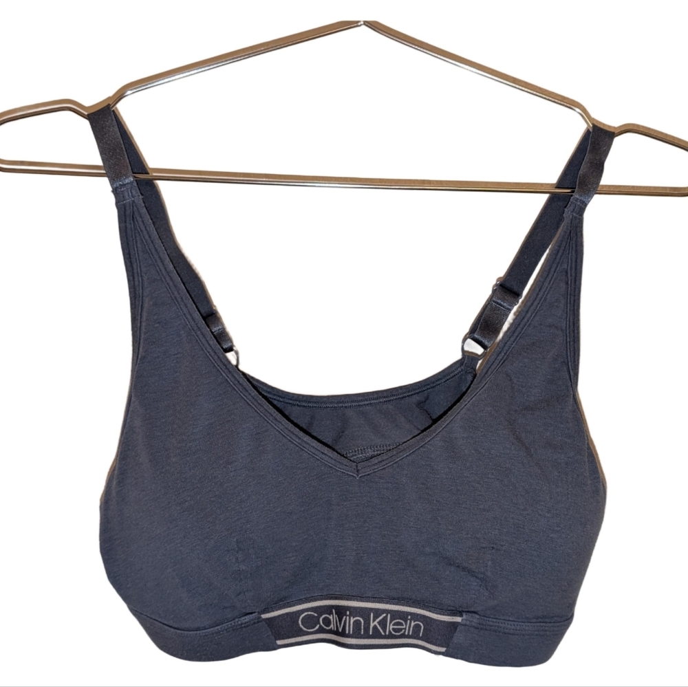 Blue Calvin Klein Padded T-shirt Bralette